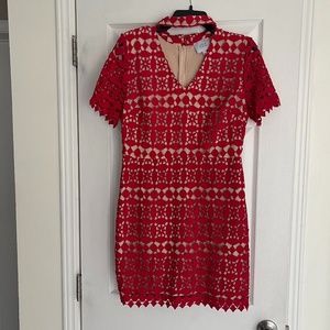 EUC Red/Nude Dress